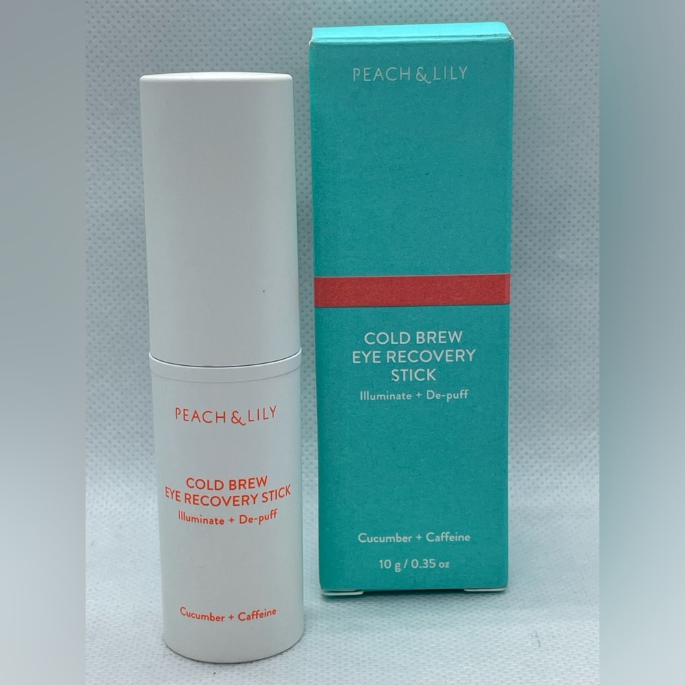 Peach & Lily Cold Brew Eye Recovery Stick 0.35 Ounce NIB Illuminate Depuff